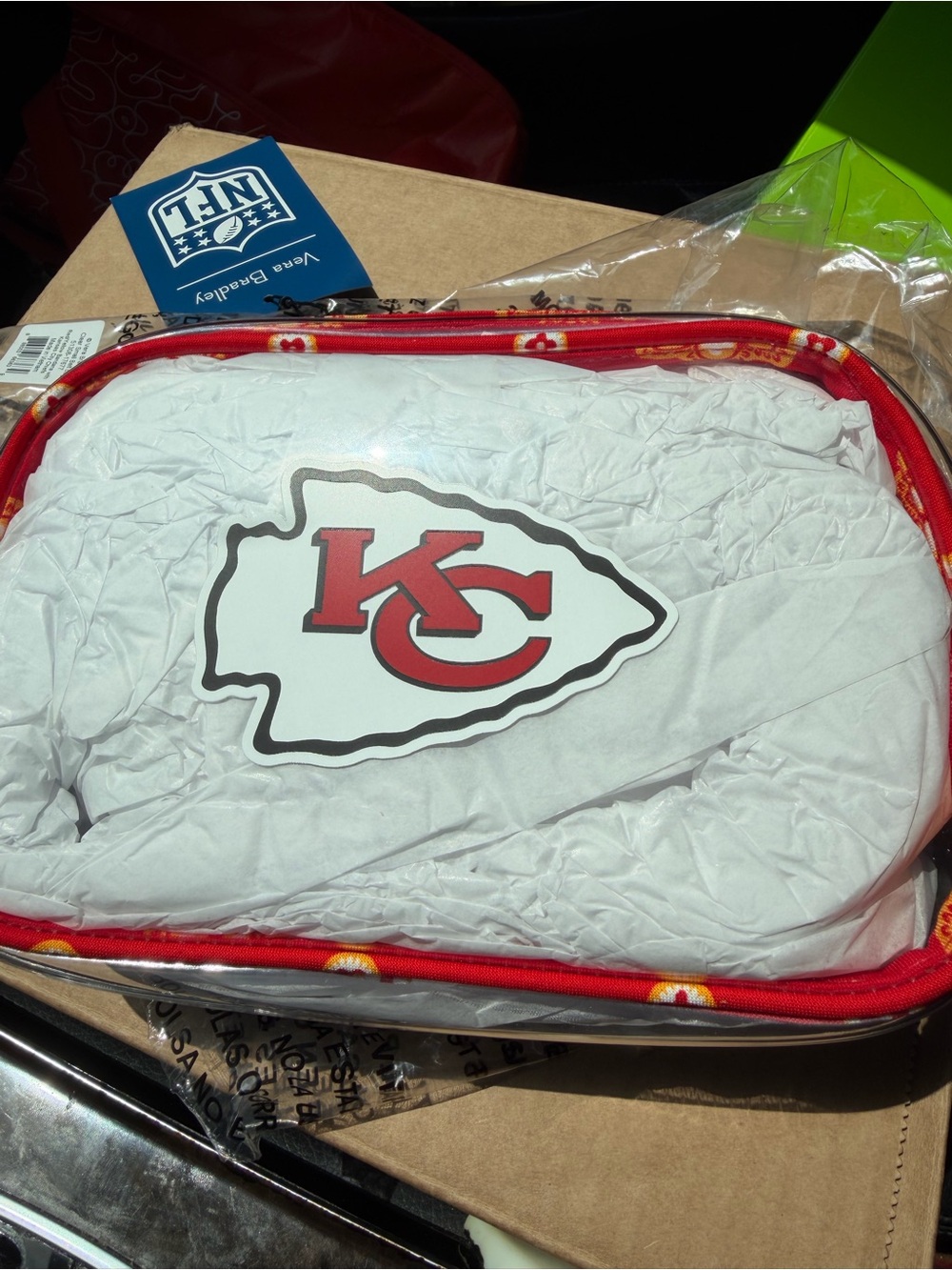Vera Bradley  Kansas City Chiefs Cosmetic Pouch/fanny pack